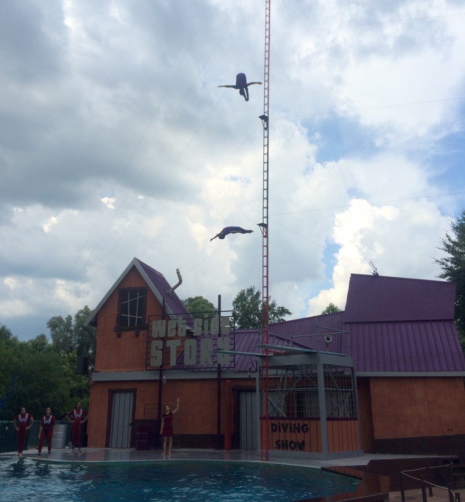 spectacle de plongeur walibi