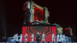 La Saison. de la force Star Wars en 2017 et 2018 à Dinseyland Paris : spectacles et illuminations