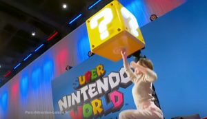 jeu dans le parc super nintendo world avec le bracelet 