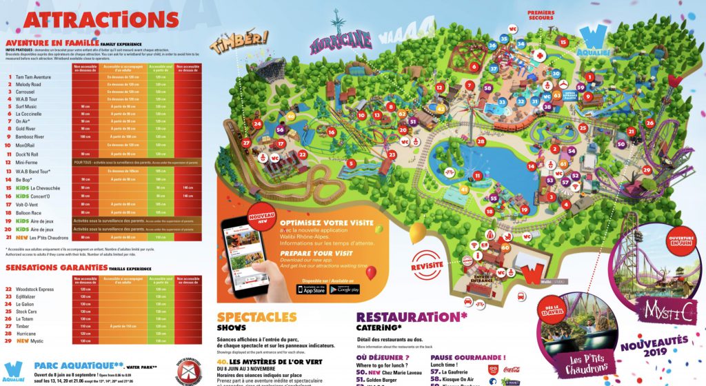 plan Walibi Rhone Alpes RA