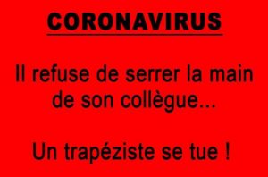 Blagues, images drôles, gifs décapants, vidéos marrantes, boulet du jour - Page 41 Blague-trapeziste-se-tue-coronavirus-300x198