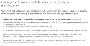 peut on annuler ou decaler un sejour disneyland paris a cause coronavirus 