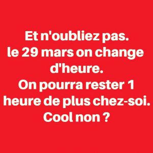 changement d'heure et coronavirus meme blague