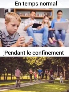 les français face au confinement en une image drole