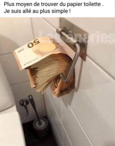 papier toilette billets