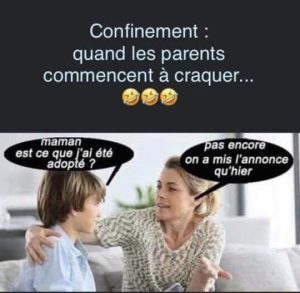 blague enfant confinement 