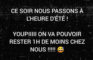 passage heure ete 28 29 mars passage heure ete et confinement quanrantaine blague humour lol