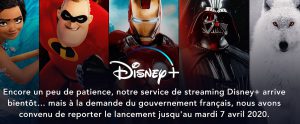 date lancement Disney Plus Disney+ en France