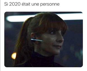 photo casa de papel annee 2020 covid blague meme