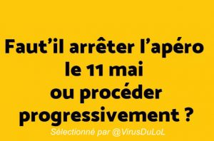 on fait comment pour apero à la fin du confinement ? on fait progressivement ?