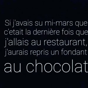 dernier restaurant avant confinement