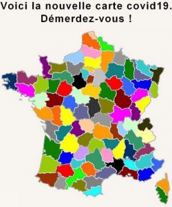 voici les couleurs des departements pour la sortie du confinement, maintenant débrouillez vous avec ça