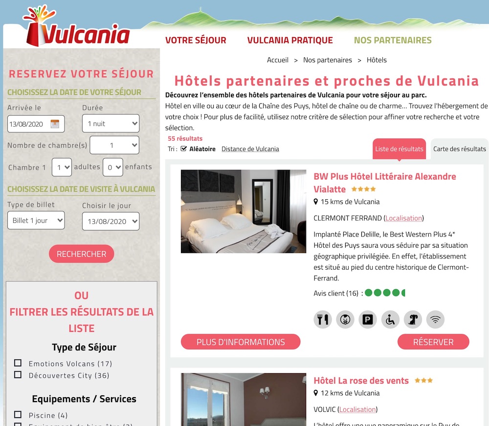 Choix Hotel Vulcania