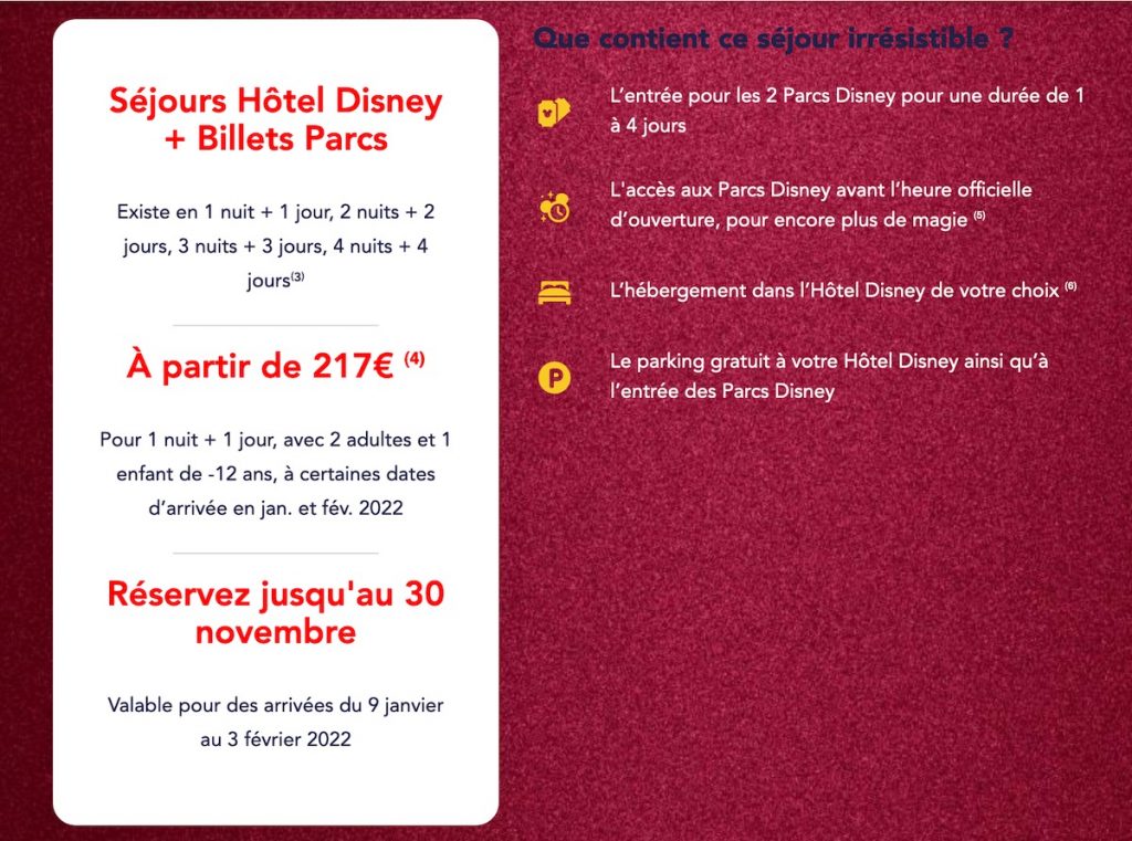 cadeau noel sejour disneyland paris pas cher