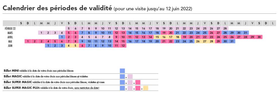 tarif disneyland paris 2022