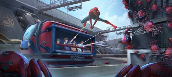 nouvelle attraction Avengers Campus Disneyland en 2022 : SPIDER-MAN W.E.B. ADVENTURE