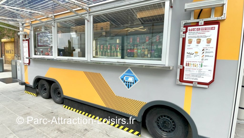 food truck à Disneyland Studio zone avengers Campus