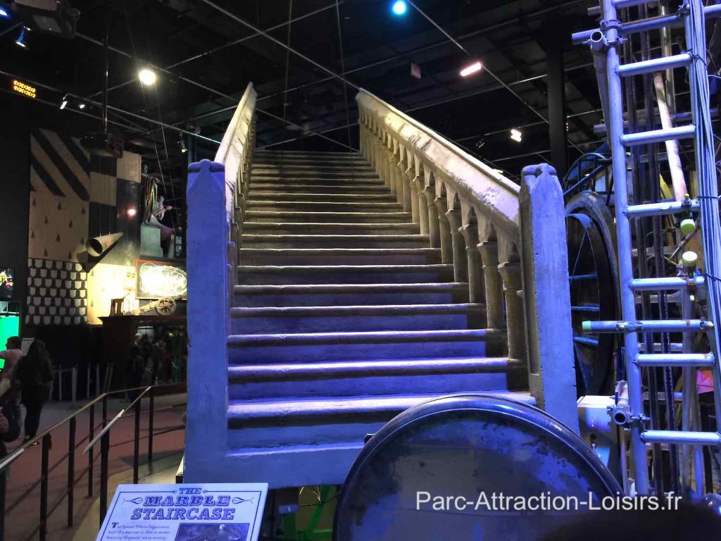 escalier en marbre au studio Harry Potter Londres