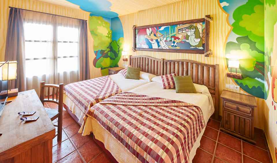 Chambre deluxe Woody hotel El paso Port Aventura