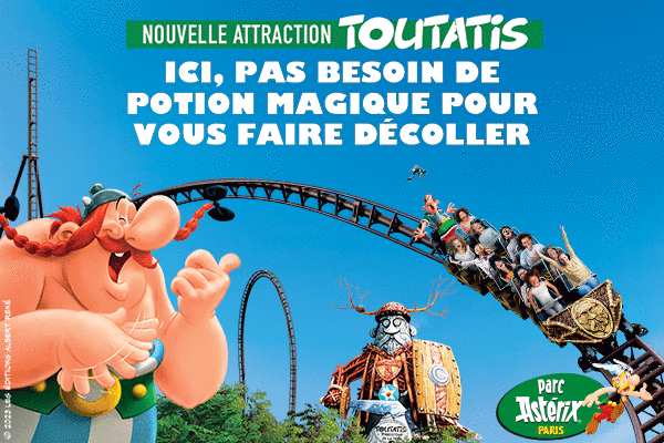 Nouvelle attraction Toutatis au Parc Astérix