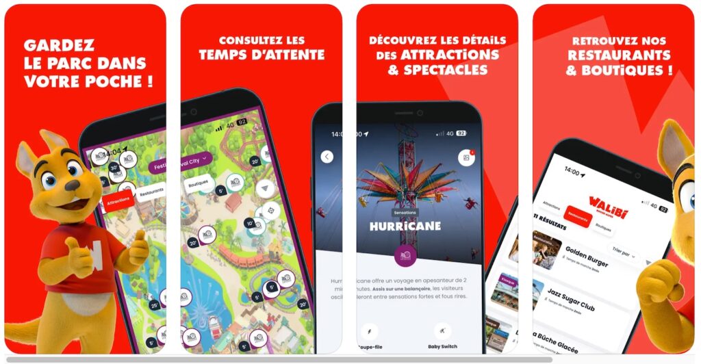 appli iphone android Walibi Rhone-alpes