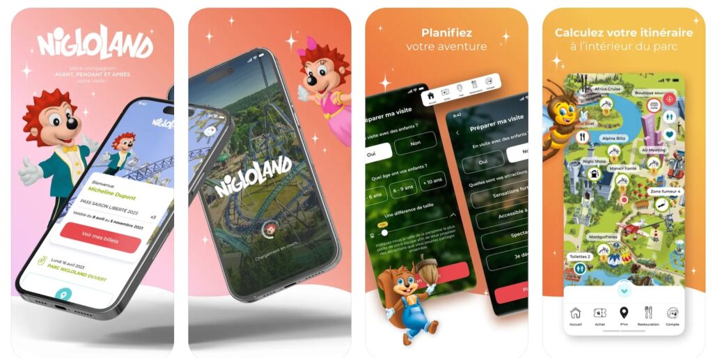 app Nigloland iPhone smartphone Android à télécharger
