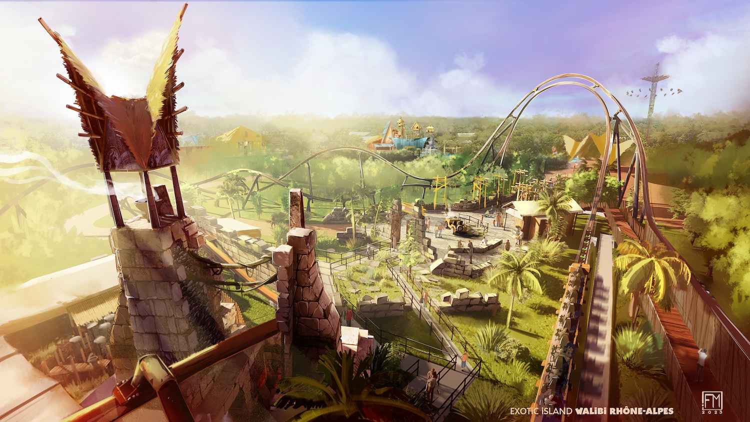 Mahuka : le nouveau grand-huit de Walibi Rhone-Alpes se dévoile, décollage bientôt !