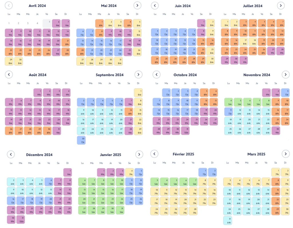 tarif par jour disneyland paris 2024 et 2025