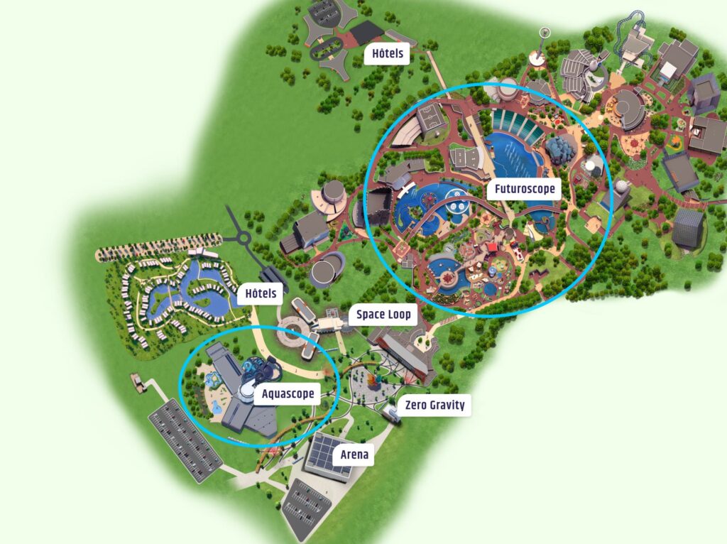 plan aquascope futuroscope