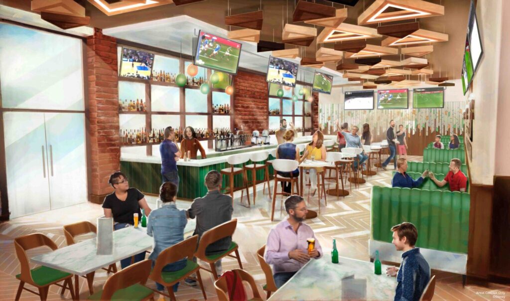 nouveau sports bar lounge disney village