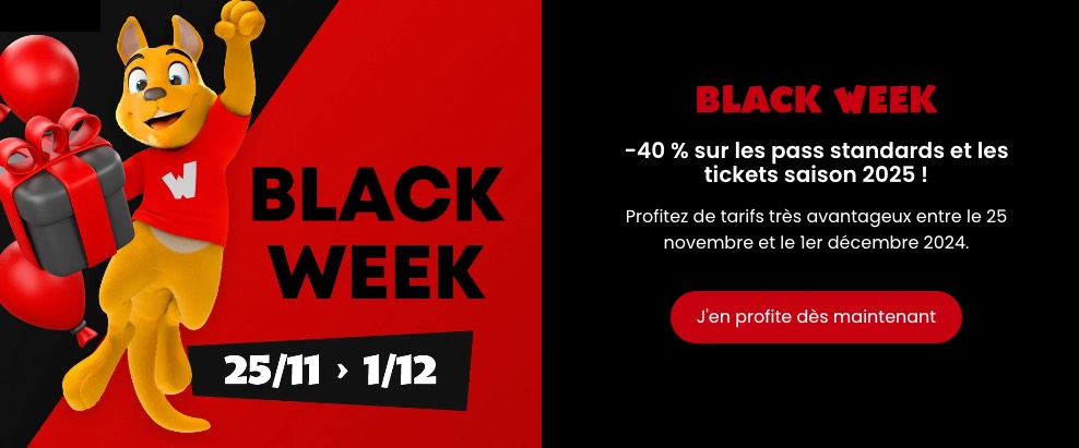 promo black friday Walibi Belgique Belgium 