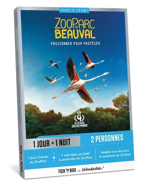 Carte cadeau séjour Zoo de Beauval