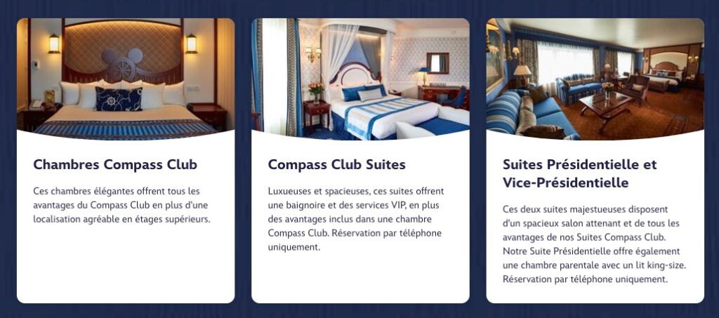 prestation chambre luxe Newport Bay compass club