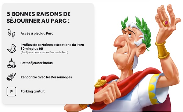 Avantage séjour hotel Parc Astérix