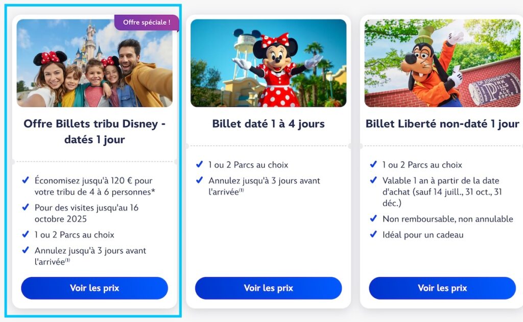 promo disneyland billet pas cher tribu été