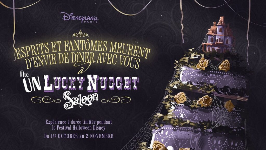 Experience restaurtion ephemere Halloween 2025 à Disneyland Unlucky Nugget