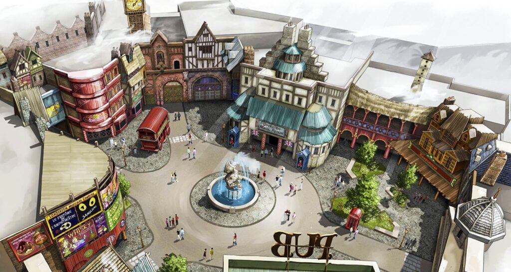 Nouveauté 2028 Parc Astérix Londinium avec deux grand huit coaster