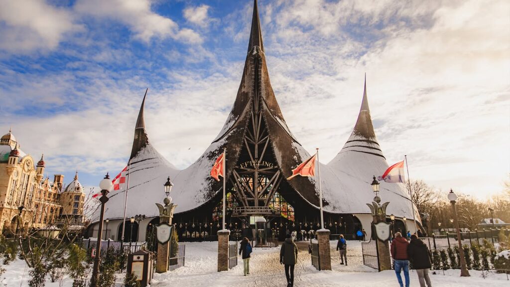 photo parcv Efteling dans la neige