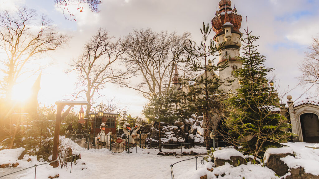 photo parc Efteling dans la neige