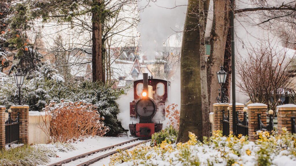 photo parcv Efteling dans la neige