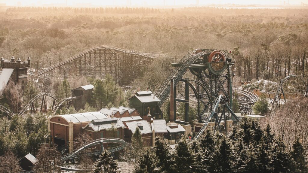 photo parc Efteling dans la neige