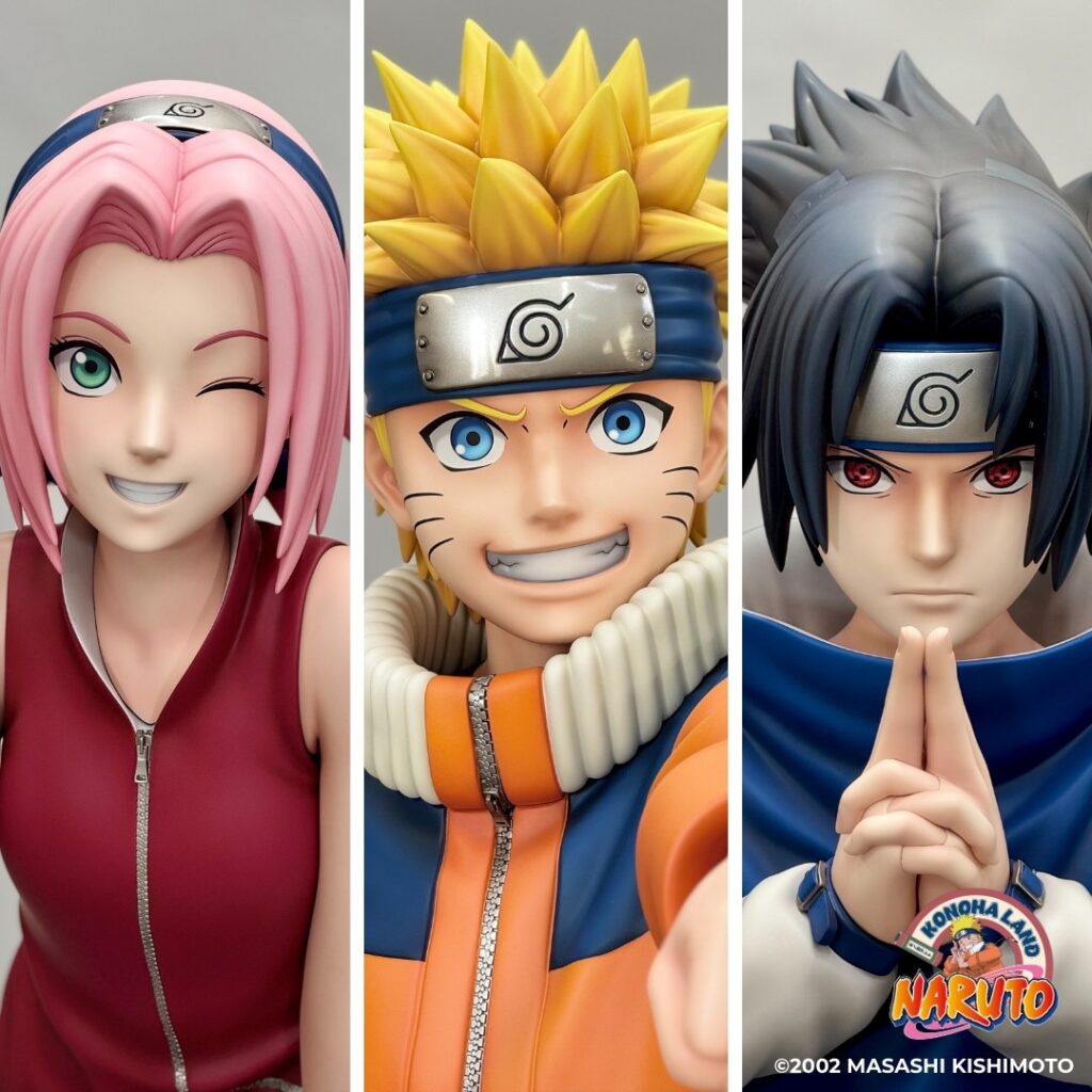 statues Naruto 2026 parc spirou 