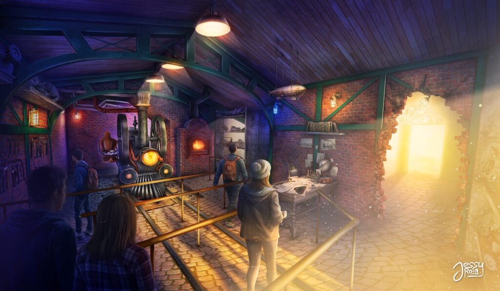 nouvelle gare attraction supersonic à Nigloland