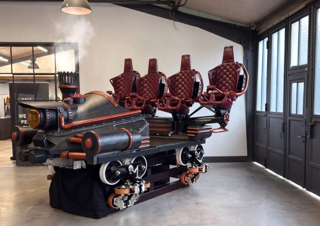 wagon pieds dans le vide attraction coaster supersonic nigloland