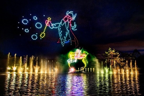 photo spectacle de nuit au parc asterix été