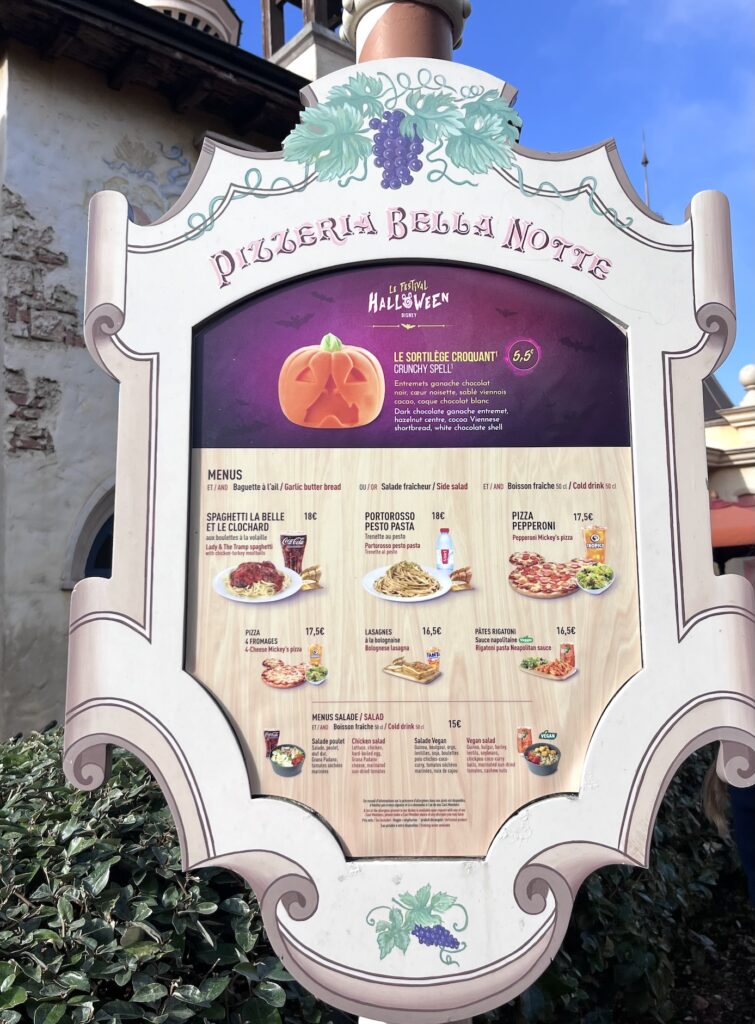 Menu Halloween